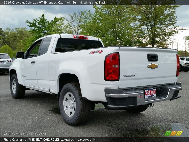 Summit White / Jet Black 2016 Chevrolet Colorado WT Extended Cab 4x4