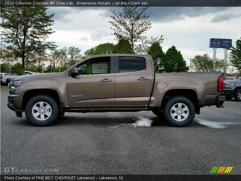 Brownstone Metallic / Jet Black/Dark Ash 2016 Chevrolet Colorado WT Crew Cab