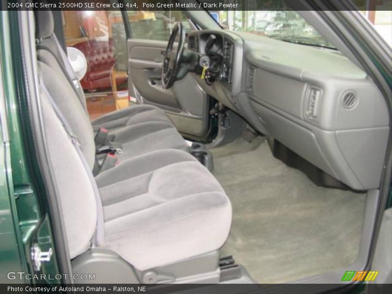 Polo Green Metallic / Dark Pewter 2004 GMC Sierra 2500HD SLE Crew Cab 4x4