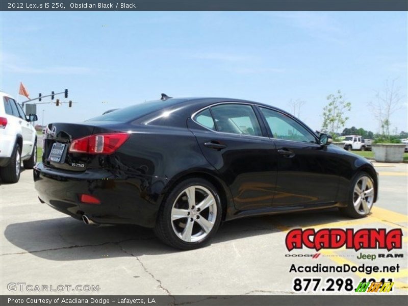 Obsidian Black / Black 2012 Lexus IS 250