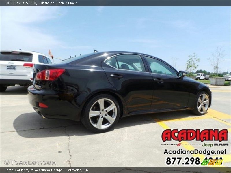 Obsidian Black / Black 2012 Lexus IS 250