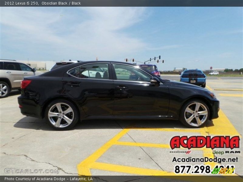 Obsidian Black / Black 2012 Lexus IS 250