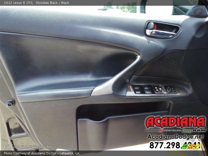 Obsidian Black / Black 2012 Lexus IS 250