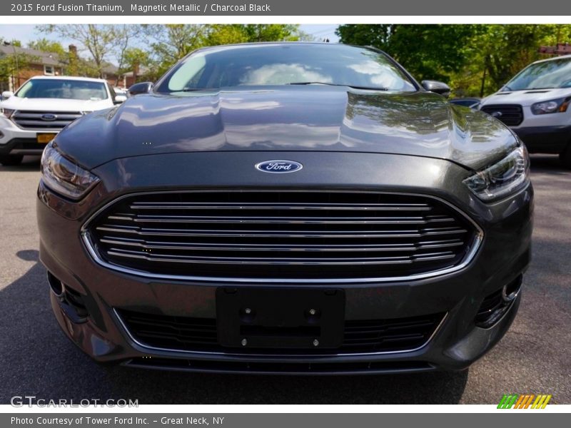 Magnetic Metallic / Charcoal Black 2015 Ford Fusion Titanium
