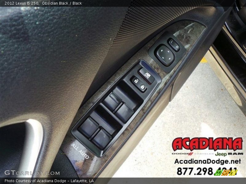 Obsidian Black / Black 2012 Lexus IS 250