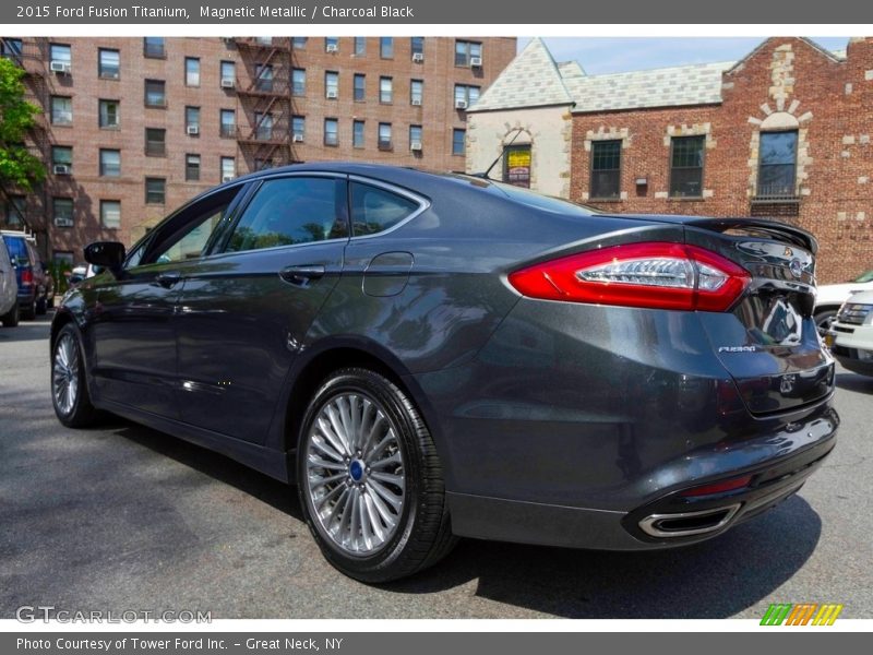 Magnetic Metallic / Charcoal Black 2015 Ford Fusion Titanium