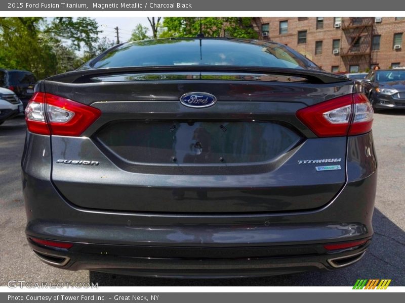 Magnetic Metallic / Charcoal Black 2015 Ford Fusion Titanium