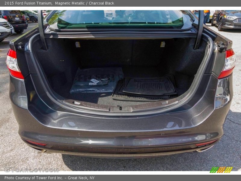 Magnetic Metallic / Charcoal Black 2015 Ford Fusion Titanium