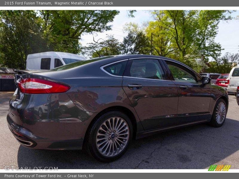 Magnetic Metallic / Charcoal Black 2015 Ford Fusion Titanium