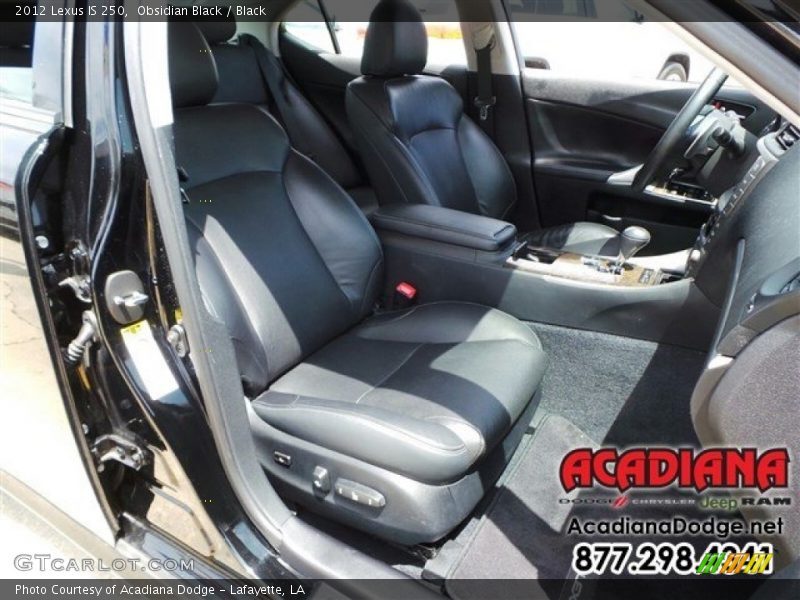 Obsidian Black / Black 2012 Lexus IS 250