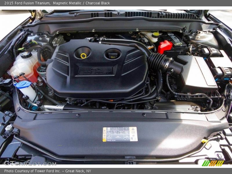 Magnetic Metallic / Charcoal Black 2015 Ford Fusion Titanium