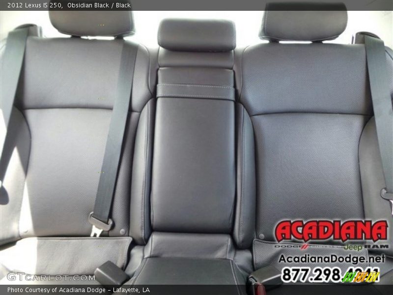 Obsidian Black / Black 2012 Lexus IS 250