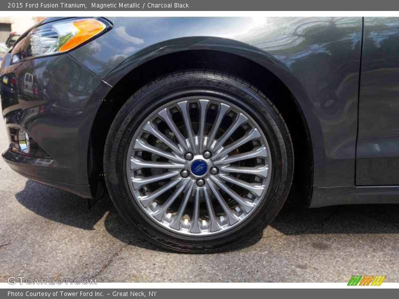 Magnetic Metallic / Charcoal Black 2015 Ford Fusion Titanium