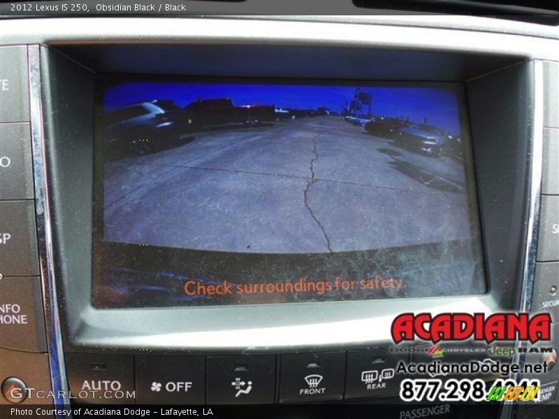 Obsidian Black / Black 2012 Lexus IS 250