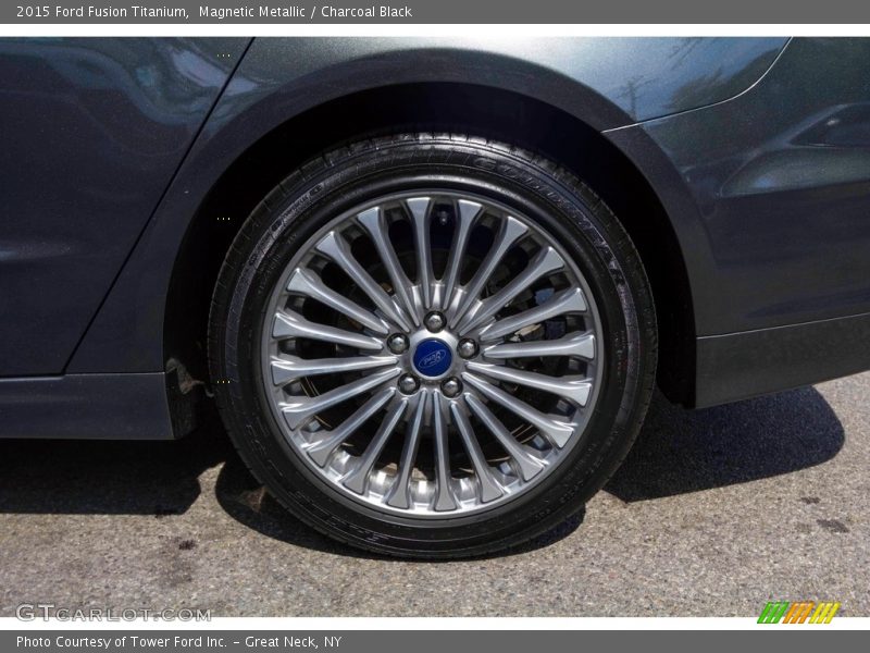 Magnetic Metallic / Charcoal Black 2015 Ford Fusion Titanium