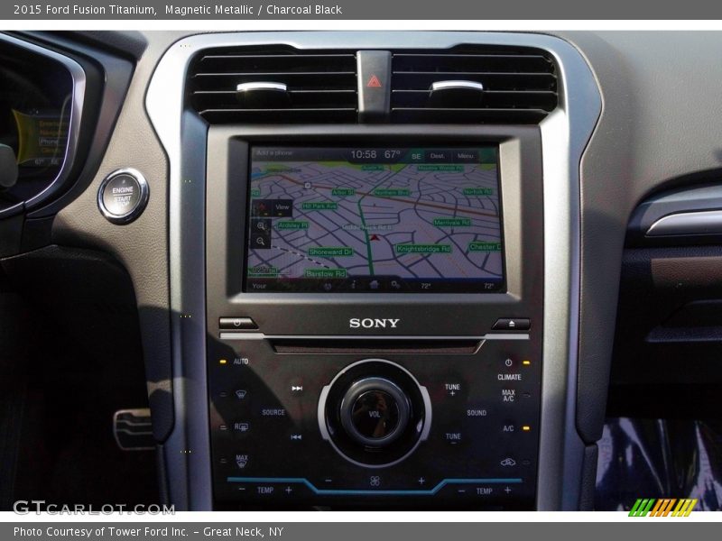 Magnetic Metallic / Charcoal Black 2015 Ford Fusion Titanium