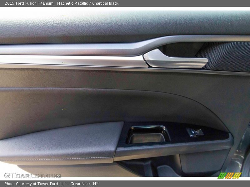 Magnetic Metallic / Charcoal Black 2015 Ford Fusion Titanium