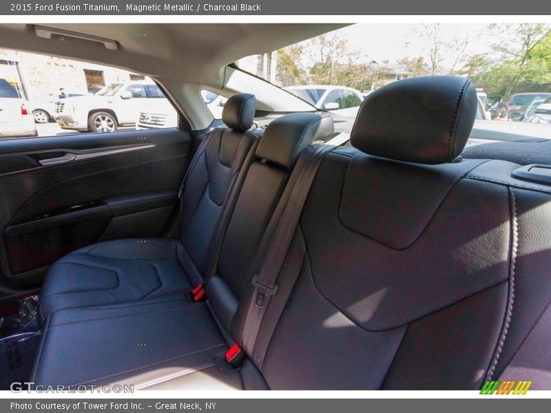 Magnetic Metallic / Charcoal Black 2015 Ford Fusion Titanium