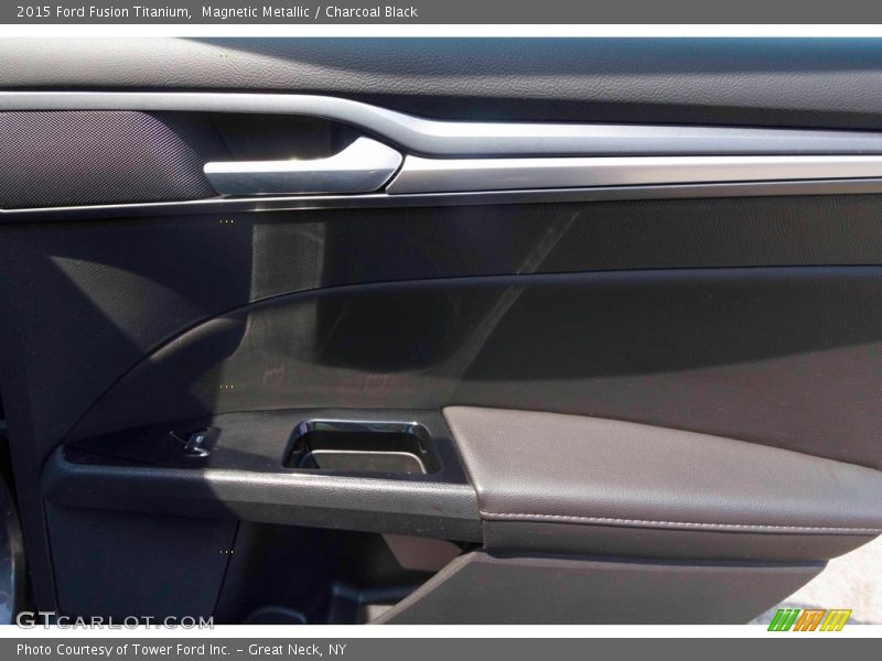 Magnetic Metallic / Charcoal Black 2015 Ford Fusion Titanium