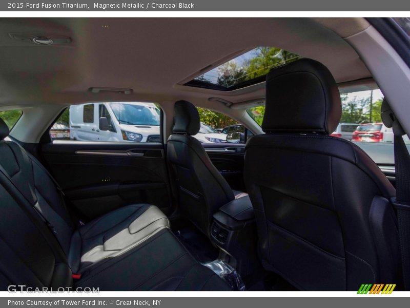 Magnetic Metallic / Charcoal Black 2015 Ford Fusion Titanium