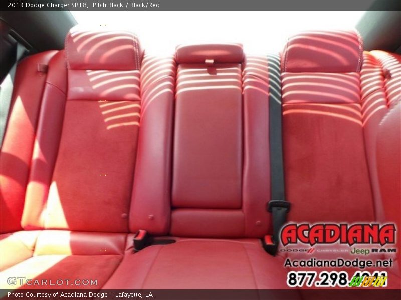 Pitch Black / Black/Red 2013 Dodge Charger SRT8