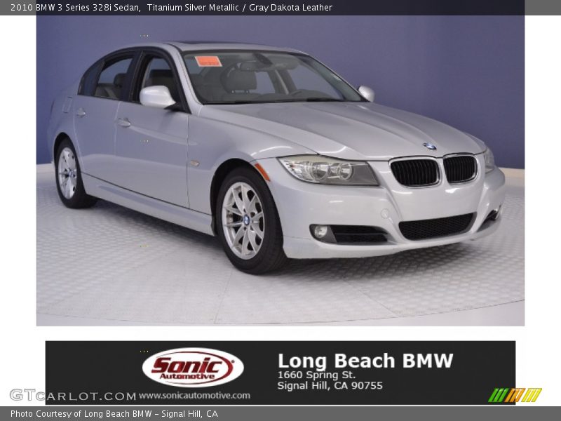 Titanium Silver Metallic / Gray Dakota Leather 2010 BMW 3 Series 328i Sedan