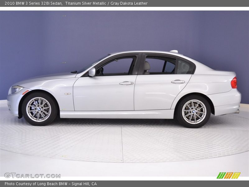 Titanium Silver Metallic / Gray Dakota Leather 2010 BMW 3 Series 328i Sedan