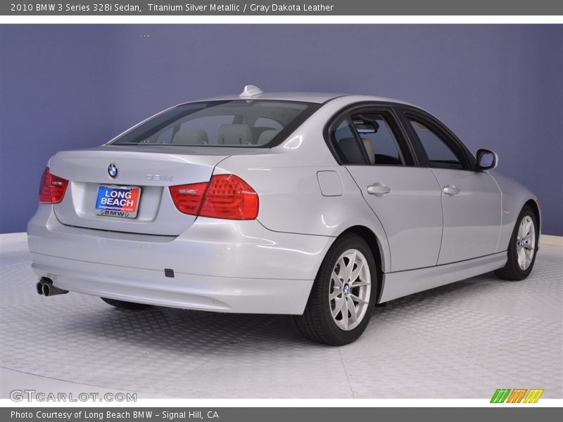 Titanium Silver Metallic / Gray Dakota Leather 2010 BMW 3 Series 328i Sedan