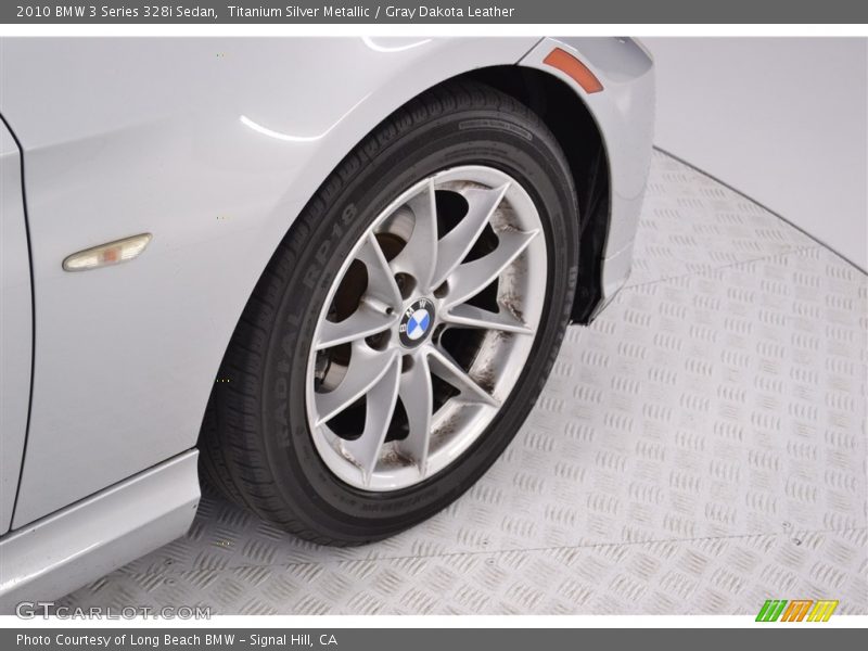 Titanium Silver Metallic / Gray Dakota Leather 2010 BMW 3 Series 328i Sedan
