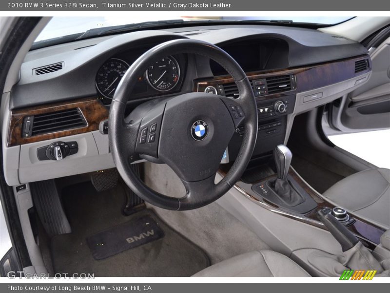 Titanium Silver Metallic / Gray Dakota Leather 2010 BMW 3 Series 328i Sedan