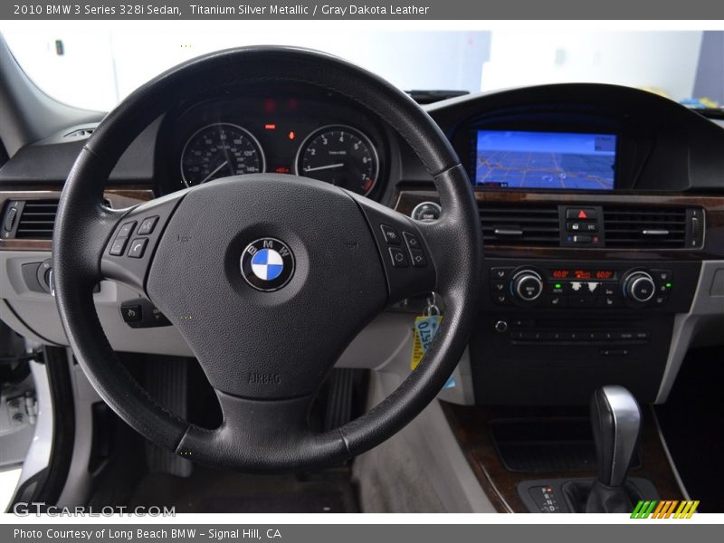 Titanium Silver Metallic / Gray Dakota Leather 2010 BMW 3 Series 328i Sedan