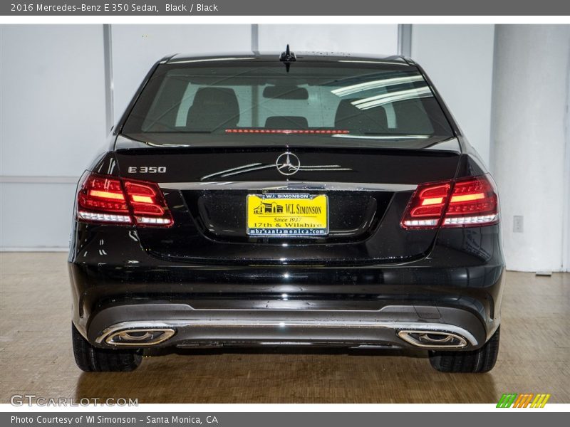 Black / Black 2016 Mercedes-Benz E 350 Sedan