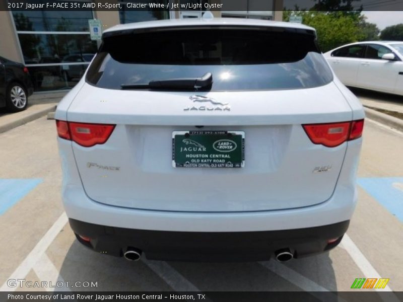 Glacier White / Jet w/Light Oyster 2017 Jaguar F-PACE 35t AWD R-Sport