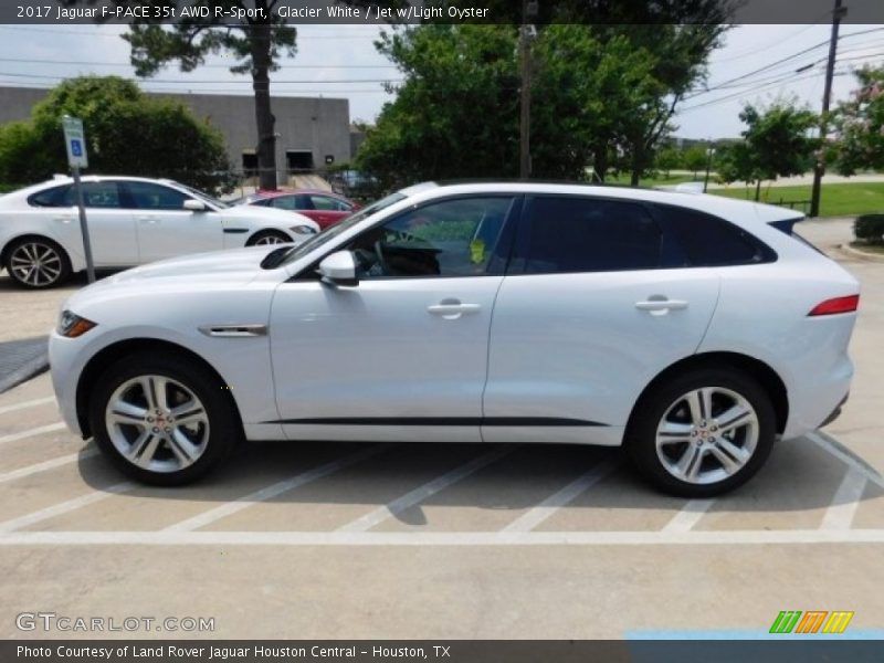 Glacier White / Jet w/Light Oyster 2017 Jaguar F-PACE 35t AWD R-Sport