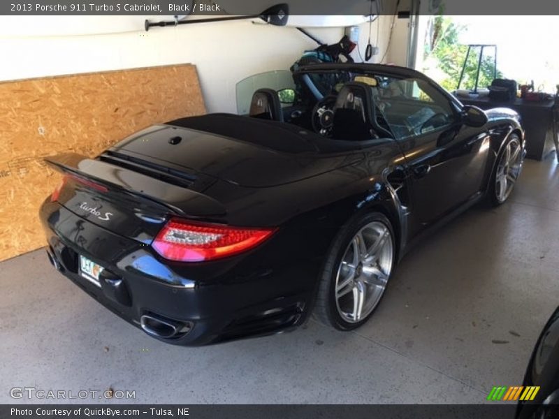 Black / Black 2013 Porsche 911 Turbo S Cabriolet