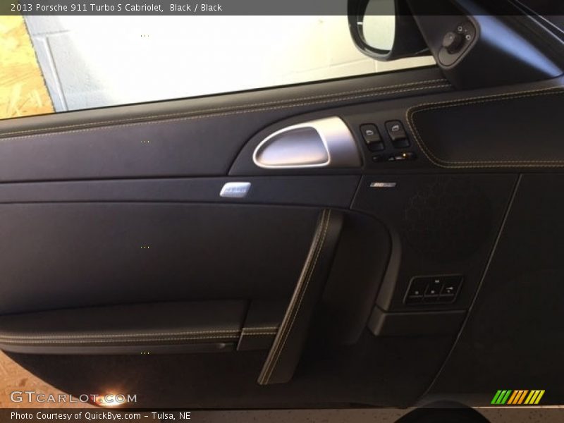 Black / Black 2013 Porsche 911 Turbo S Cabriolet