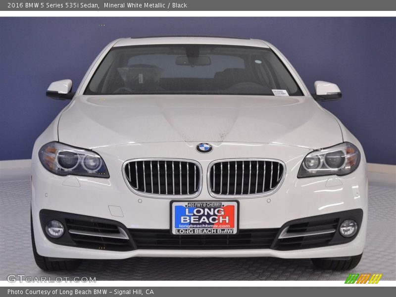 Mineral White Metallic / Black 2016 BMW 5 Series 535i Sedan