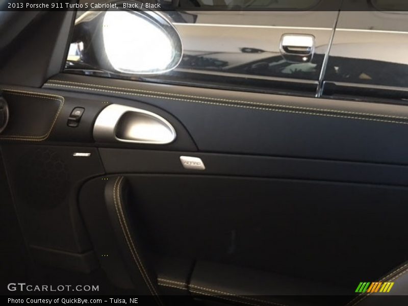 Black / Black 2013 Porsche 911 Turbo S Cabriolet