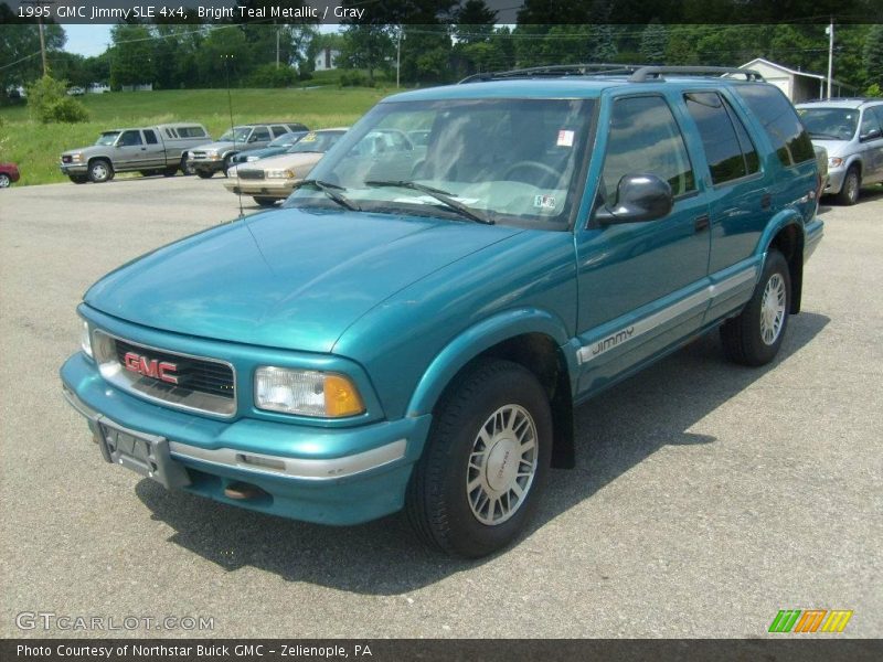 Bright Teal Metallic / Gray 1995 GMC Jimmy SLE 4x4