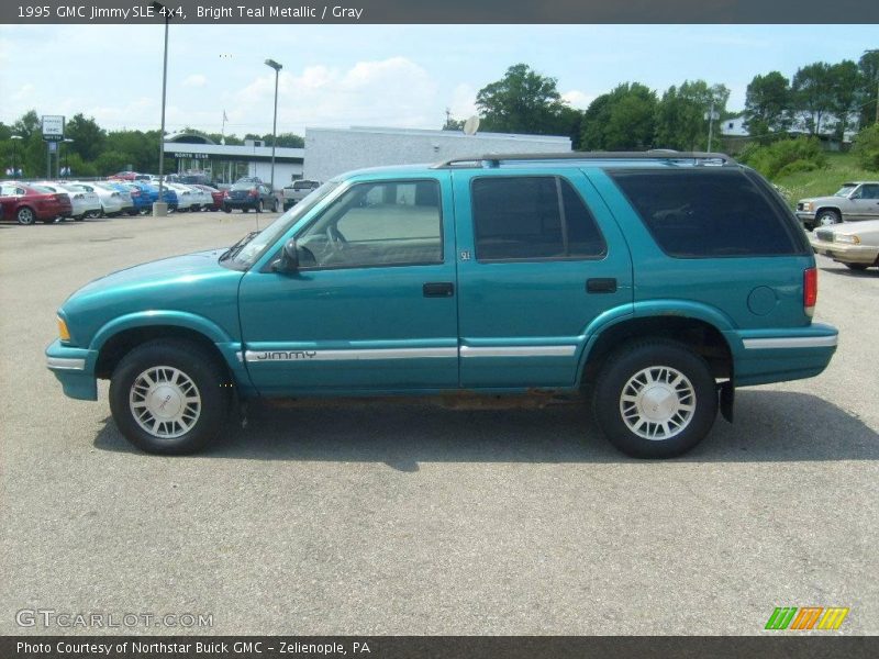 Bright Teal Metallic / Gray 1995 GMC Jimmy SLE 4x4