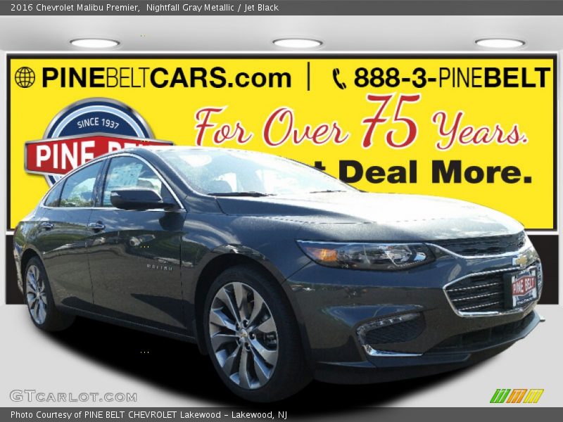 Nightfall Gray Metallic / Jet Black 2016 Chevrolet Malibu Premier