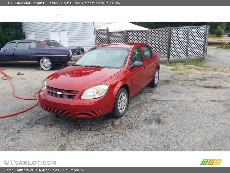 Crystal Red Tintcoat Metallic / Gray 2010 Chevrolet Cobalt LS Sedan