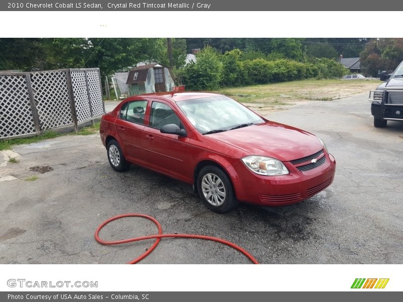 Crystal Red Tintcoat Metallic / Gray 2010 Chevrolet Cobalt LS Sedan