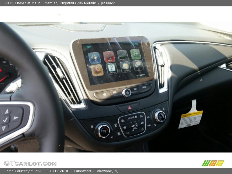 Nightfall Gray Metallic / Jet Black 2016 Chevrolet Malibu Premier