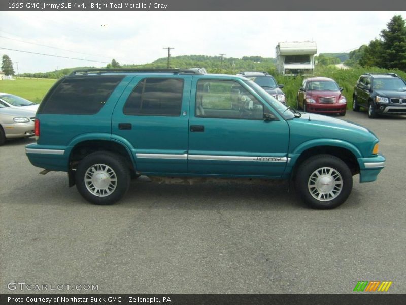 Bright Teal Metallic / Gray 1995 GMC Jimmy SLE 4x4