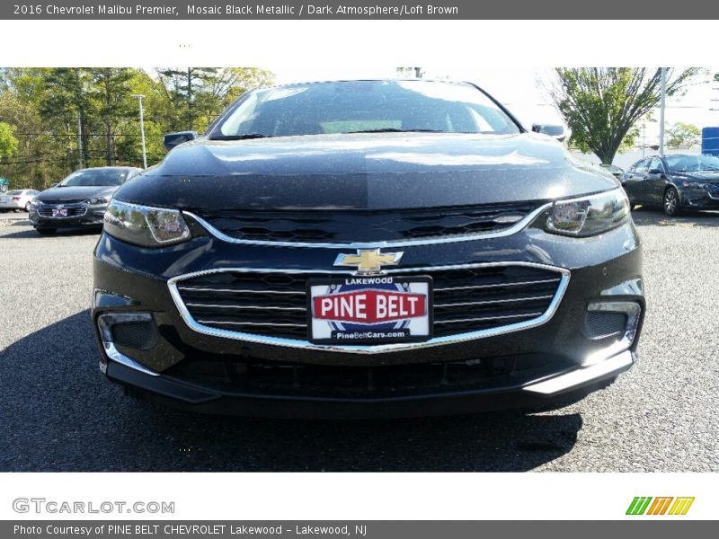 Mosaic Black Metallic / Dark Atmosphere/Loft Brown 2016 Chevrolet Malibu Premier