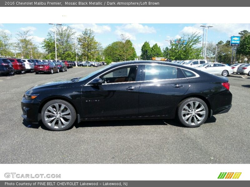 Mosaic Black Metallic / Dark Atmosphere/Loft Brown 2016 Chevrolet Malibu Premier