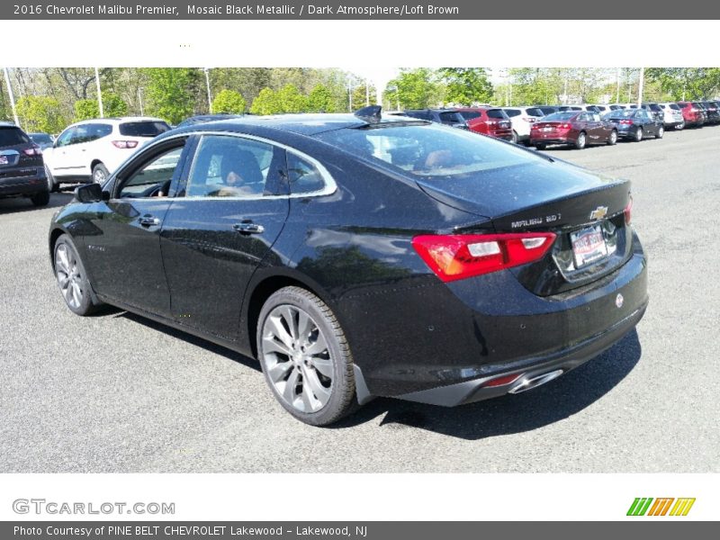 Mosaic Black Metallic / Dark Atmosphere/Loft Brown 2016 Chevrolet Malibu Premier