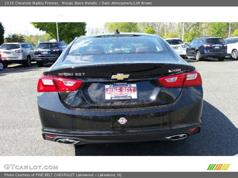 Mosaic Black Metallic / Dark Atmosphere/Loft Brown 2016 Chevrolet Malibu Premier