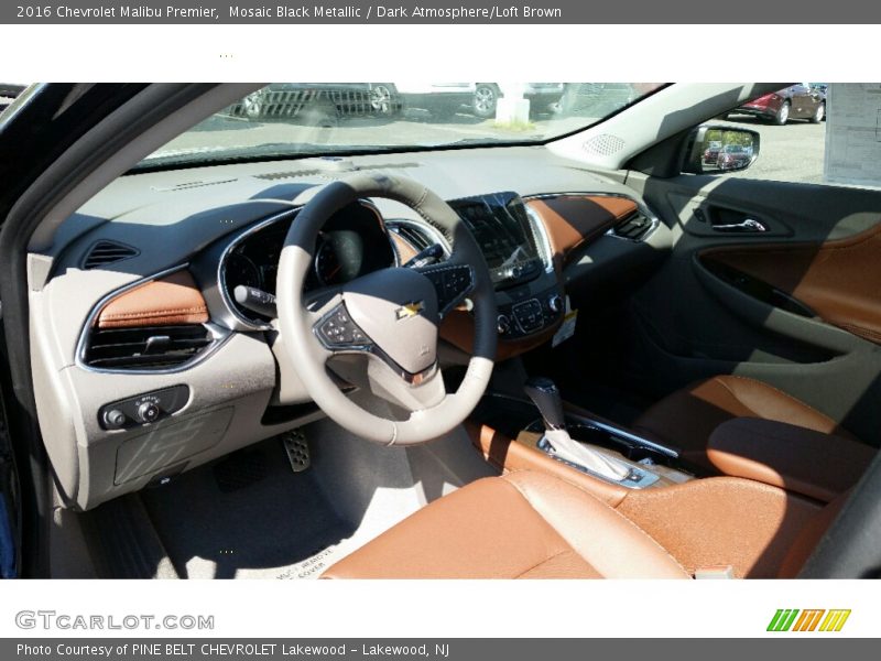 Mosaic Black Metallic / Dark Atmosphere/Loft Brown 2016 Chevrolet Malibu Premier